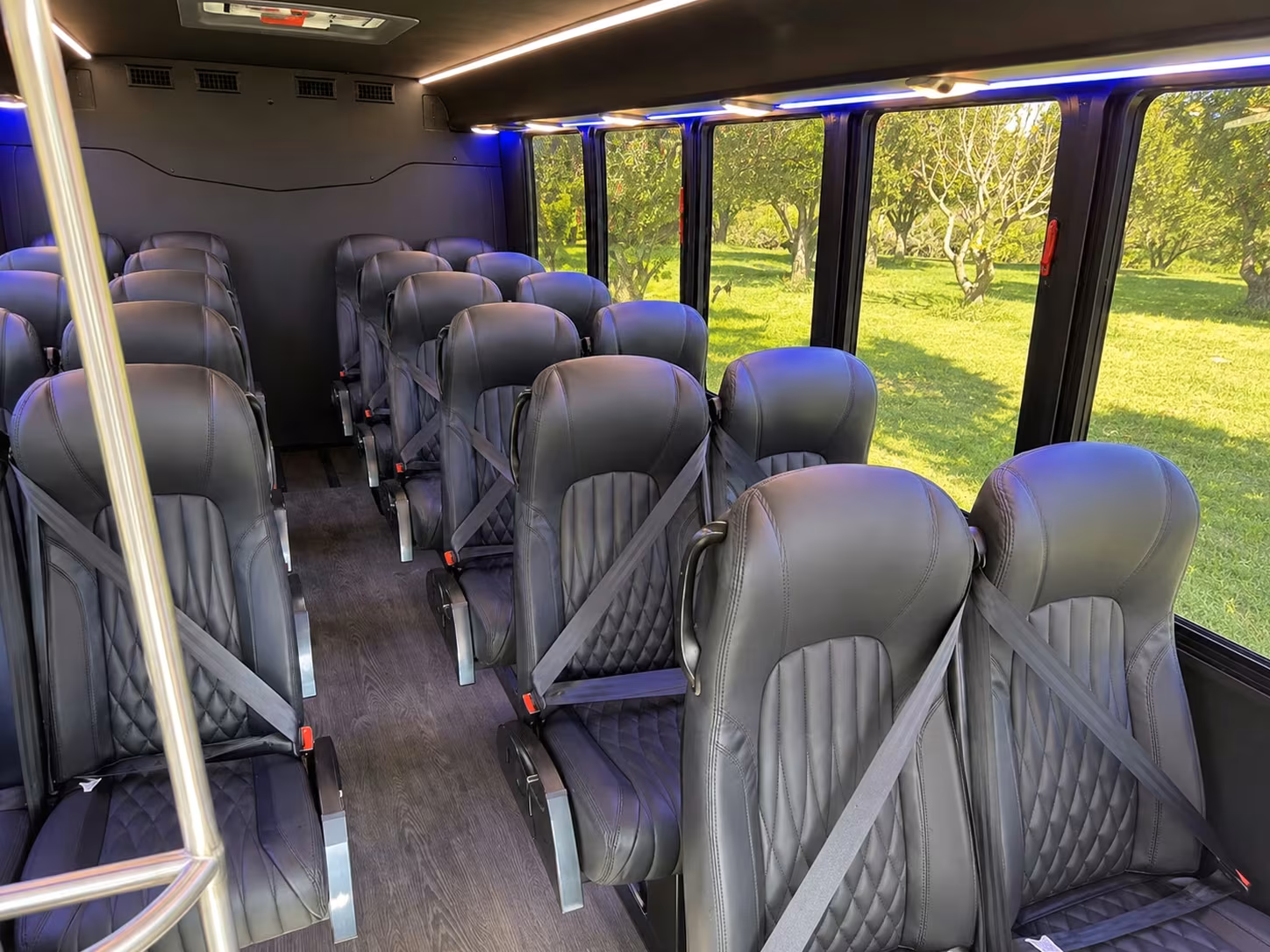 18 passenger minibus inside