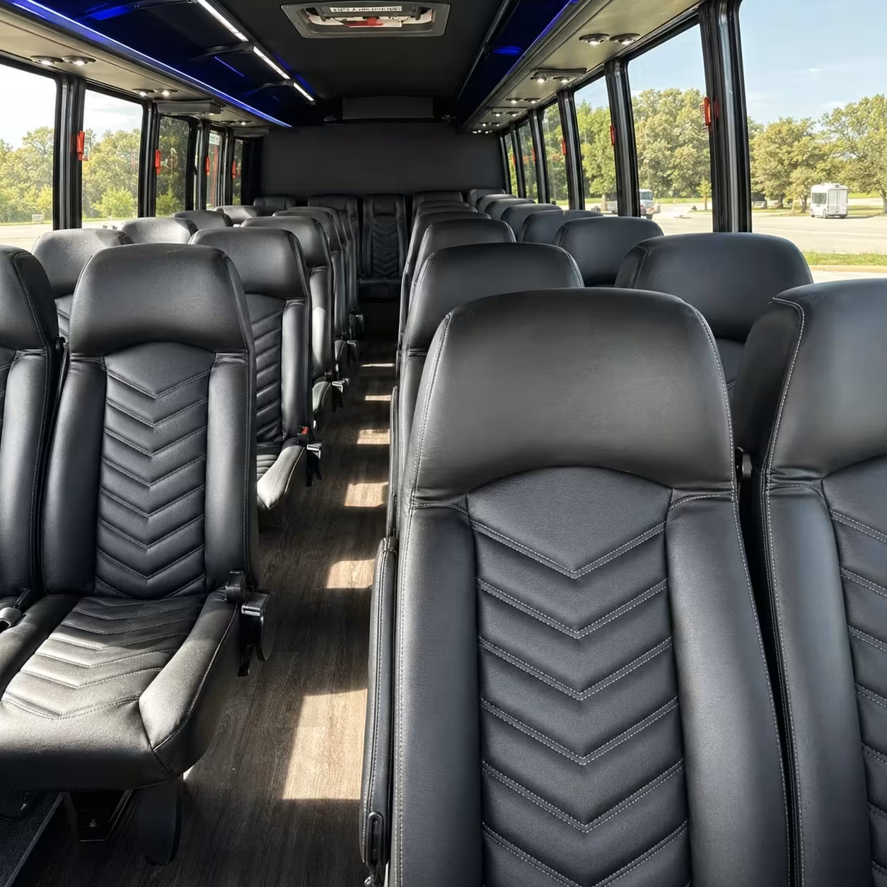 30 passenger minibus inside