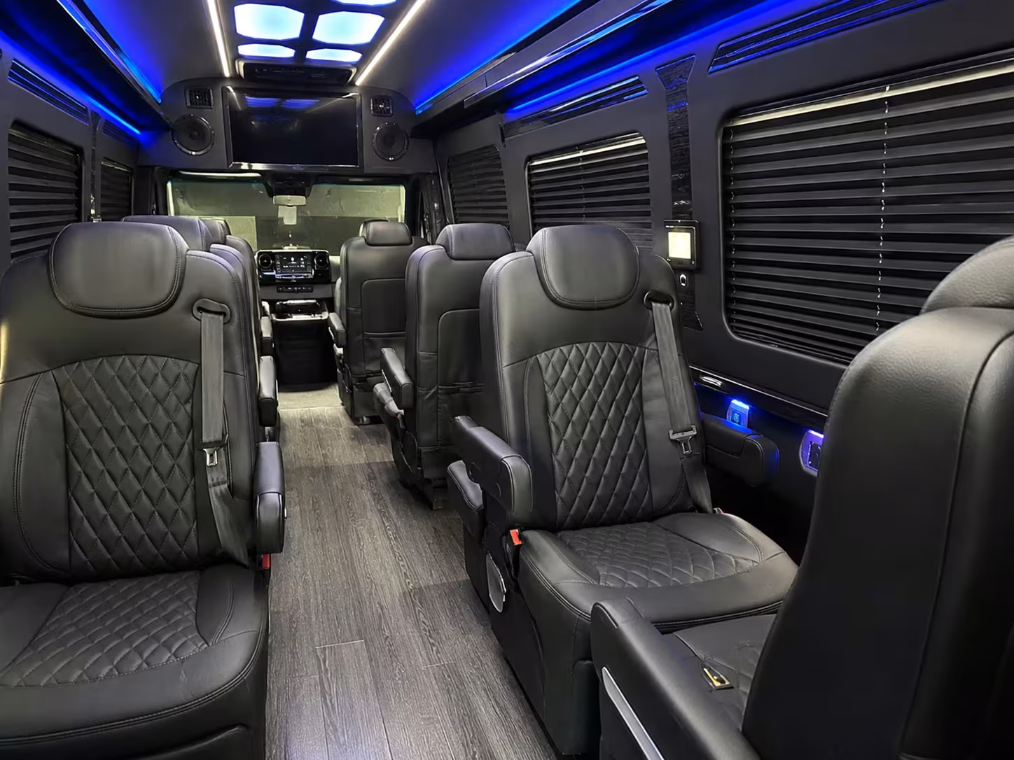 sprinter van with driver inside